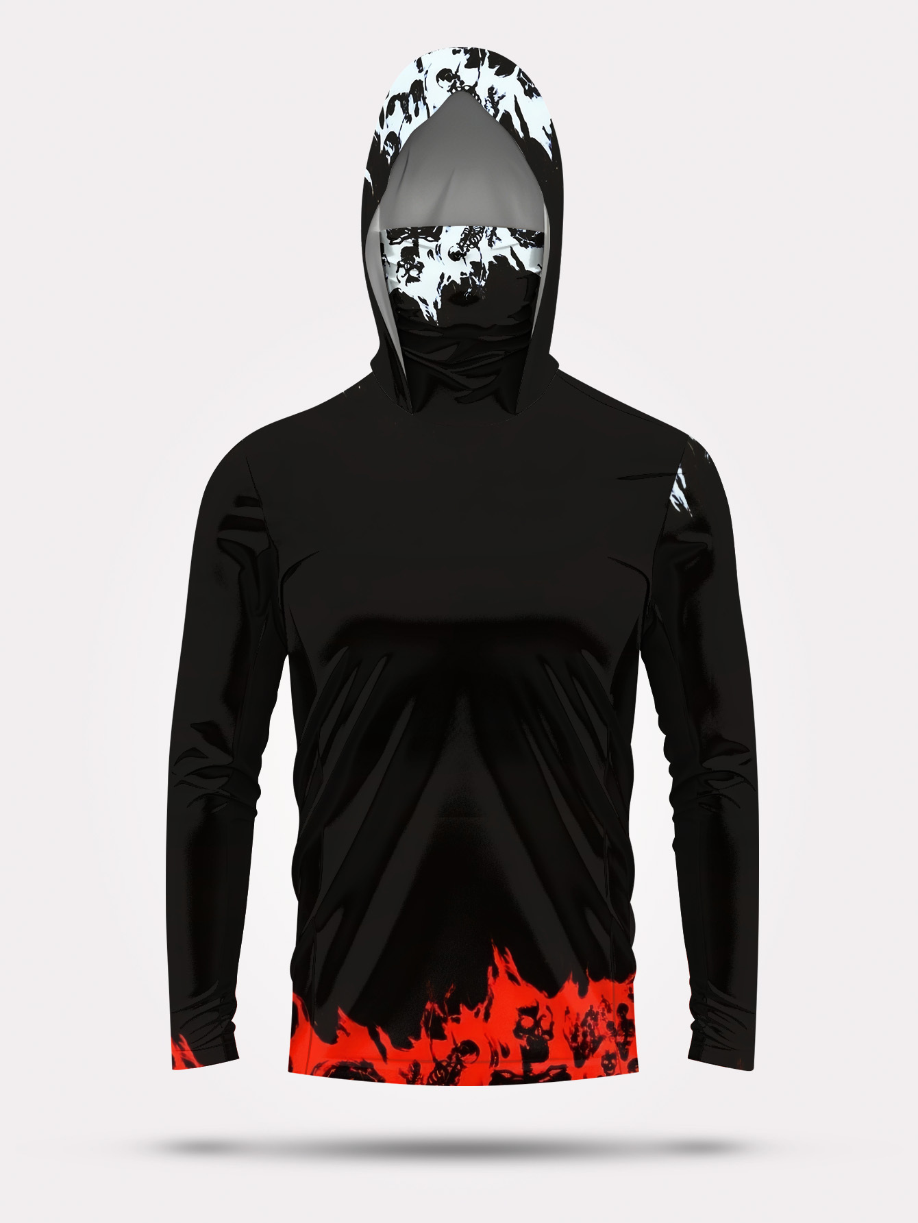 Kaos Pancing Pria Lengan Panja - Fishing Hoodie ulasan dan harga