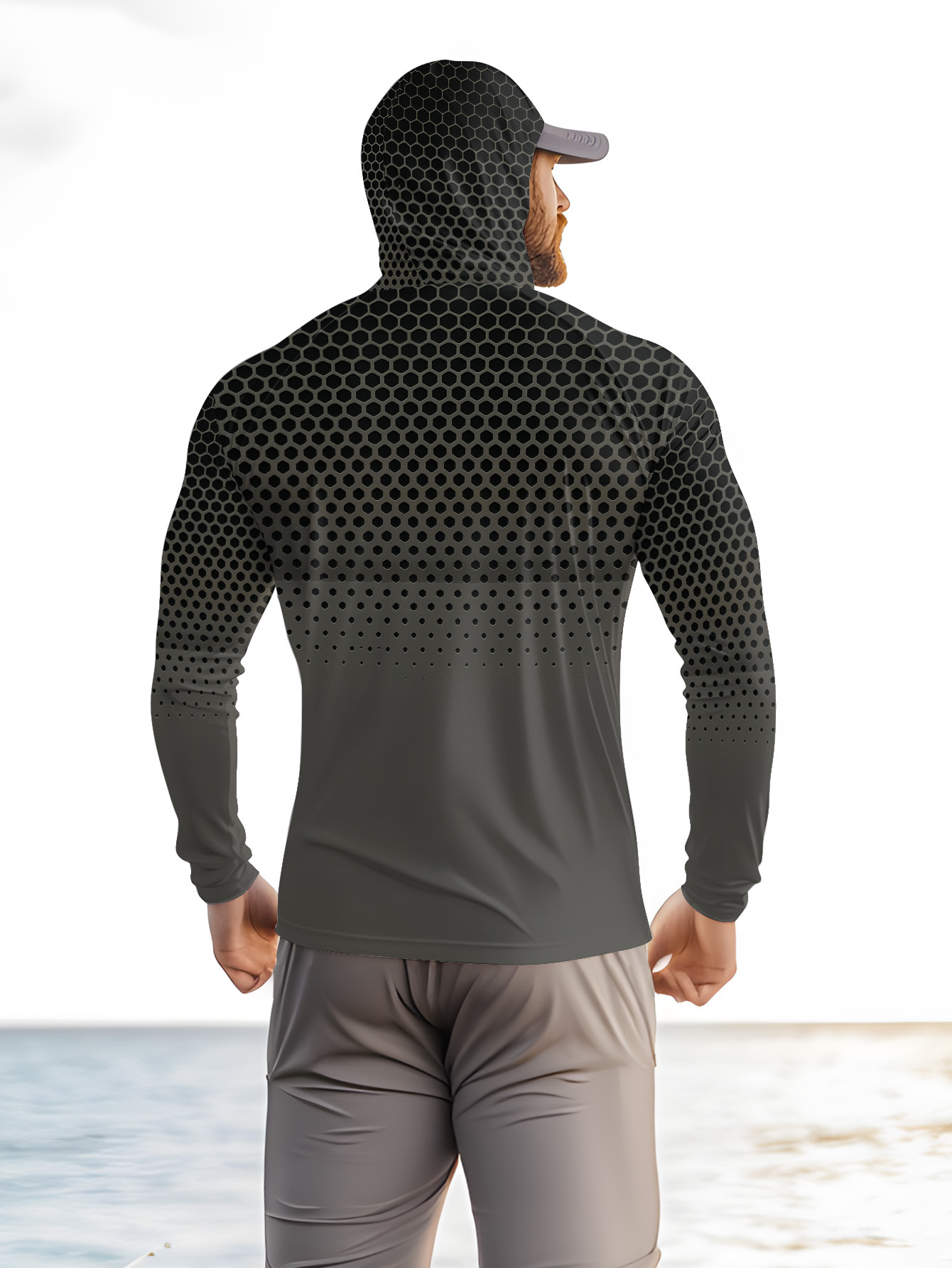 Kemeja Pancing Pria Berwarna A - Fishing Hoodie ulasan dan harga